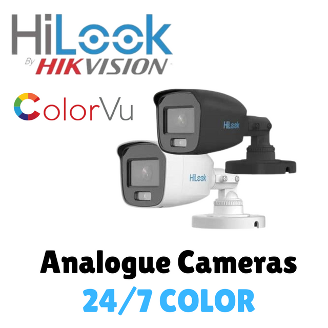 24/7 Color Analogue HiLook Cameras