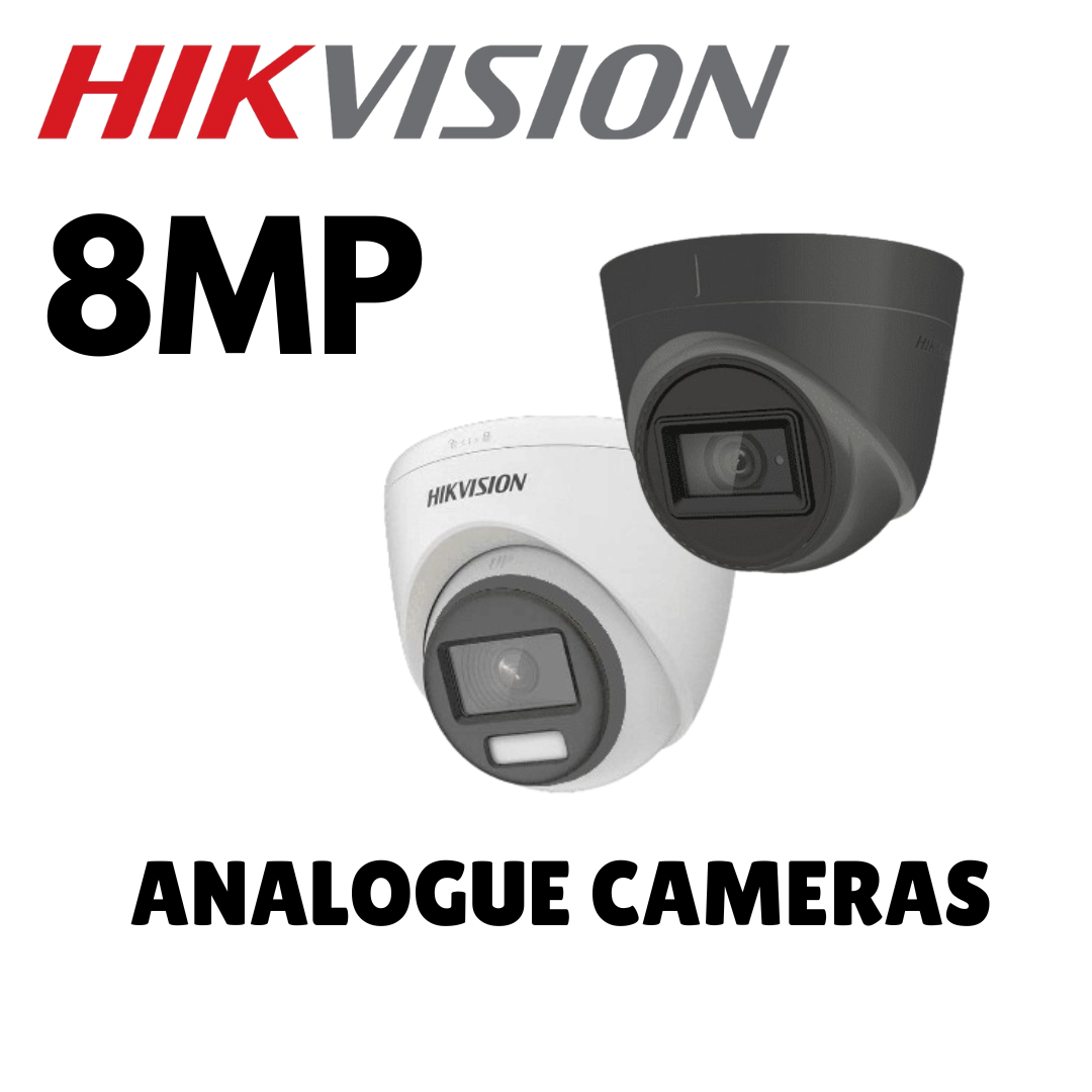 8MP Analogue Hikvision Cameras