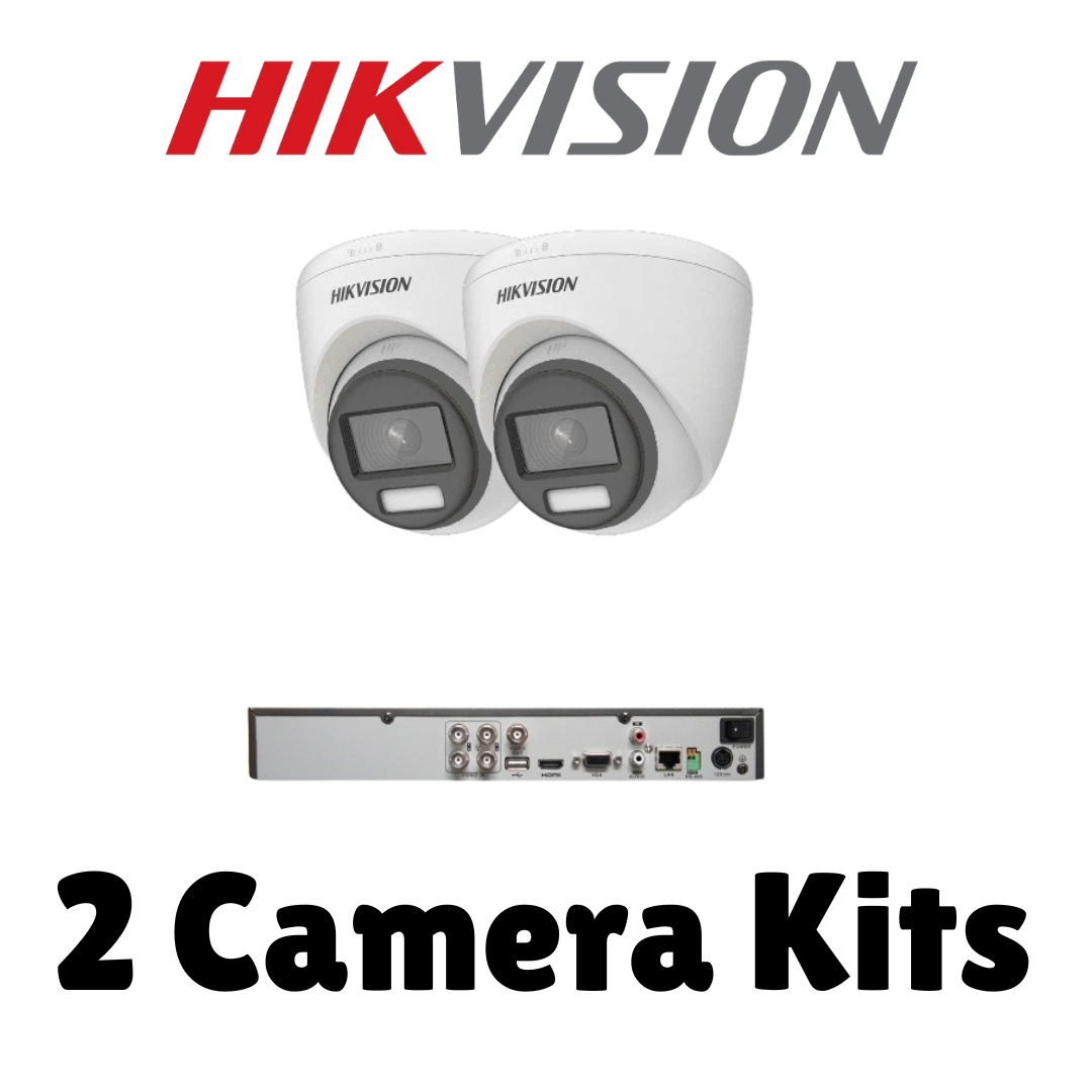 Hikvision Analogue 2 Camera Kit