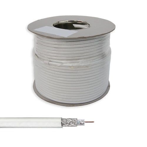 100M Single RG59 Coaxial Cable - BLACK+WHITE