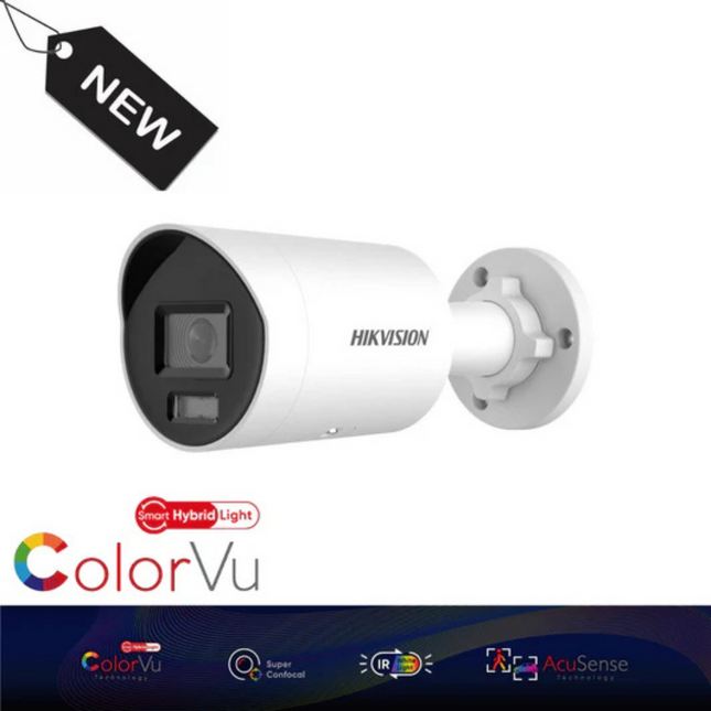 4MP Hikvision DS-2CD2047G2H-LIU(4MM)(EF) Smart Hybrid ColorVu and IR Acusense Mini Bullet (Offer)