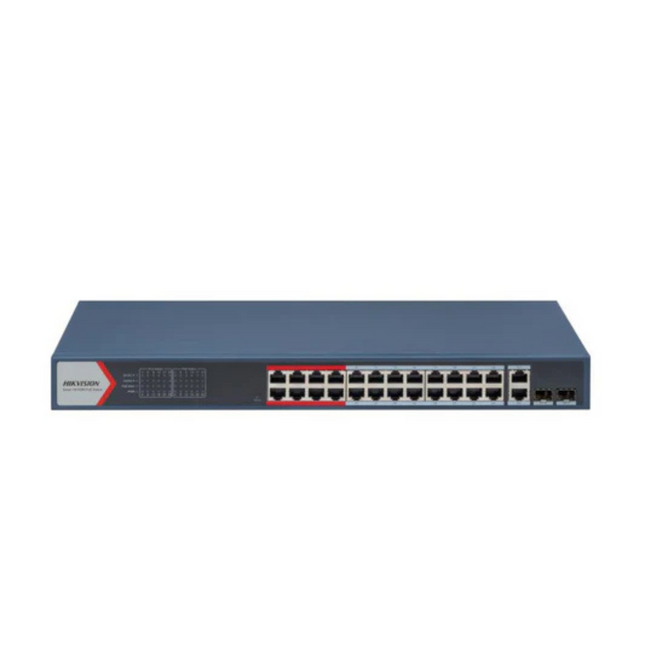 24-port DS-3E1326P-EI Hikvision 100Mbps smart managed PoE switch