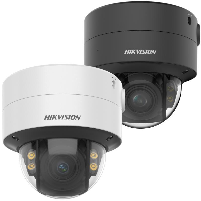 Hikvision 4MP DS-2CD2747G2T-LZS Pro Series ColorVu Motorized Varifocal Dome IP Camera, 2.8-12mm Lens