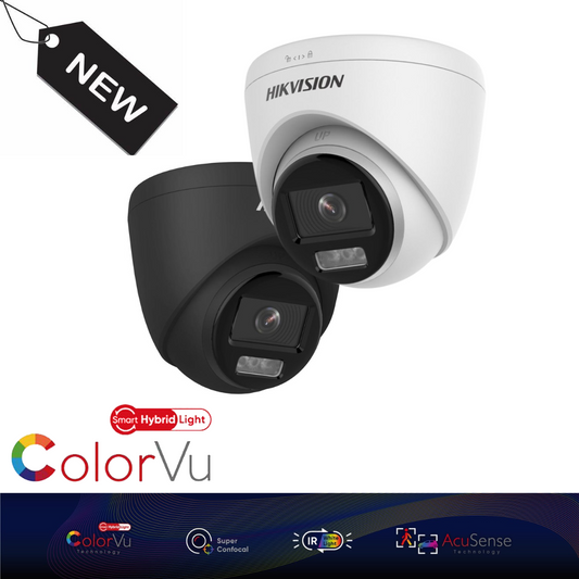 Hikvision 3K DS-2CE72KF3T-LE Smart Hybrid ColorVu POC Fixed Lens Turret Camera