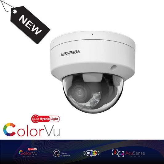 Hikvision DS-2CD2147G2H-LISU(2.8MM)(EF) 4 MP Smart Hybrid Light ColorVu Fixed Dome Network Camera