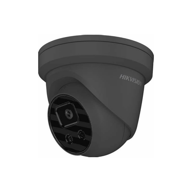 4MP DS-2CD2346G2-IU GREY AcuSense Hikvision Outdoor IR Fixed Turret Network Camera