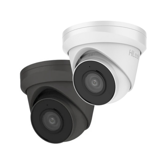 5MP IPC-T250H-MU HiLook by Hikvision 5MP IP Turret with Metal Base Built In Mic & PoE - 2.8mm - WHITE+GREY