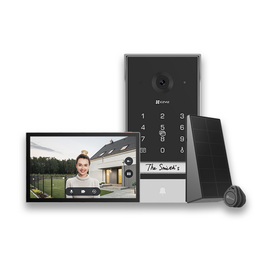 EZVIZ EP7 Smart Wireless Solar and Battery 2K Video Intercom with Screen