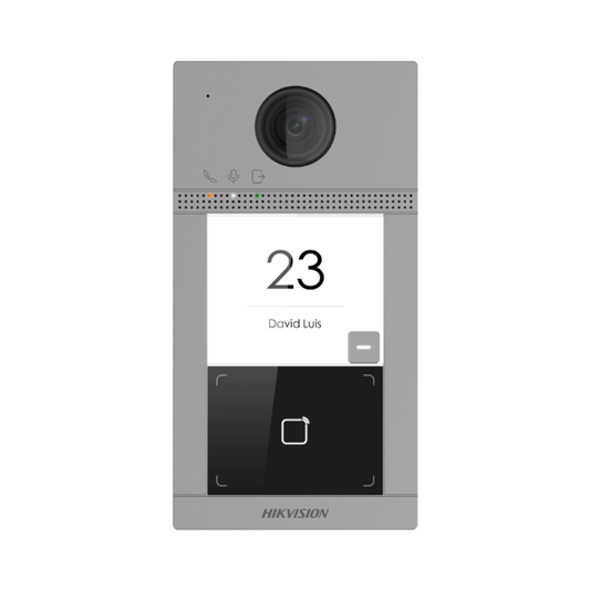 2MP DS-KV8113-WME1/FLUSH Hikvision Flush to wall Video Intercom w/Mifare - 1 Button