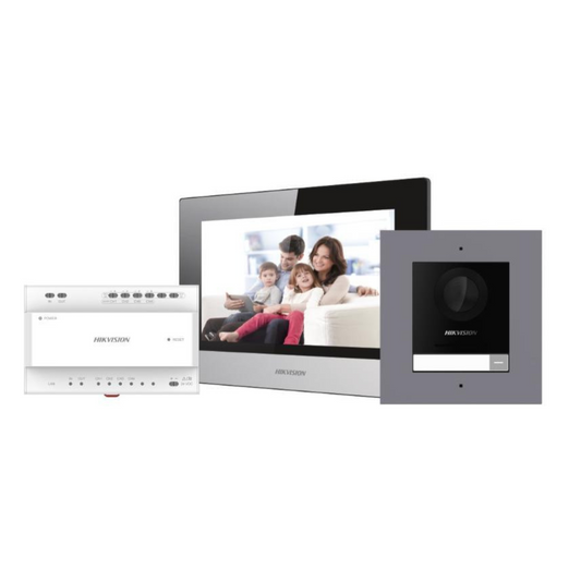 Hikvision DS-KIS702Y 2-wire digital IP video intercom kit for villa or house