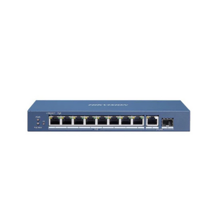 Hikvision DS-3E0510P-E Pro Series, 8-Port Gigabit Unmanaged POE Switch
