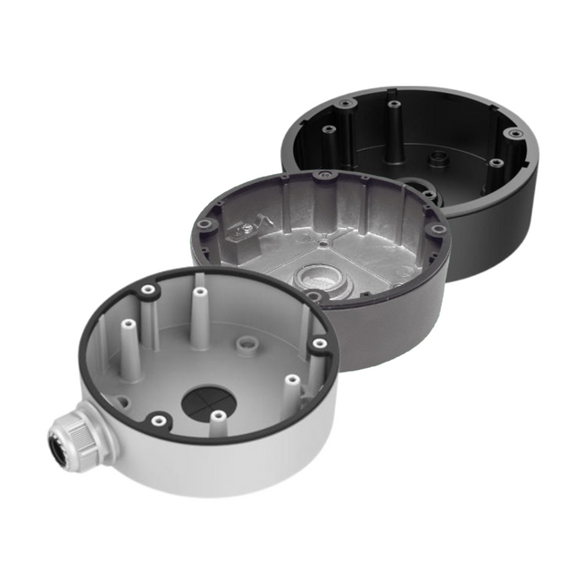 Hikvision DS-1280ZJ-DM21 Junction Box, Aluminum Alloy, White+Grey+Black