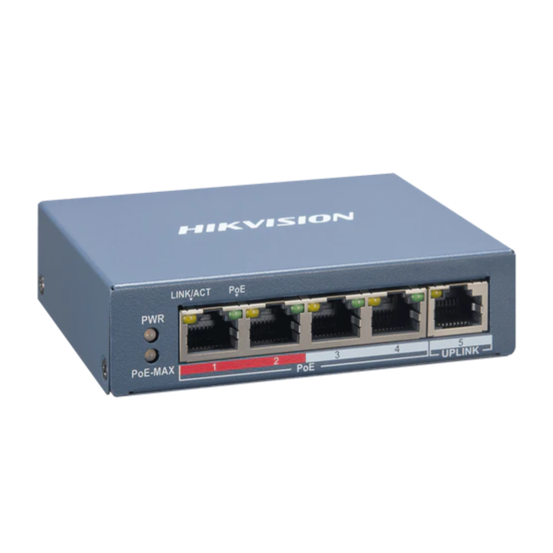 4-port DS-3E1105P-EI Hikvision 100Mbps smart managed PoE switch