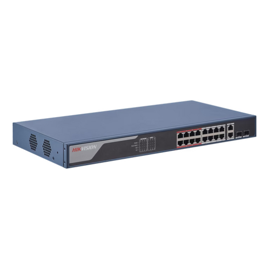 16-port DS-3E1318P-EI Hikvision 100Mbps smart managed PoE switch