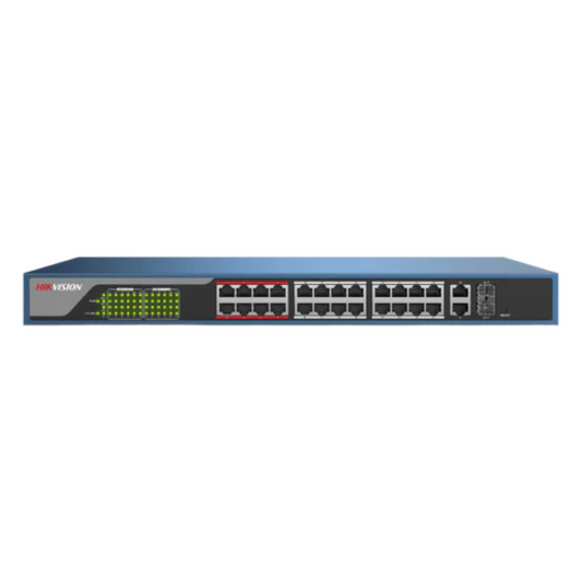 24-Port DS-3E1326P-E Web-managed PoE Switch 10/100 Mbps