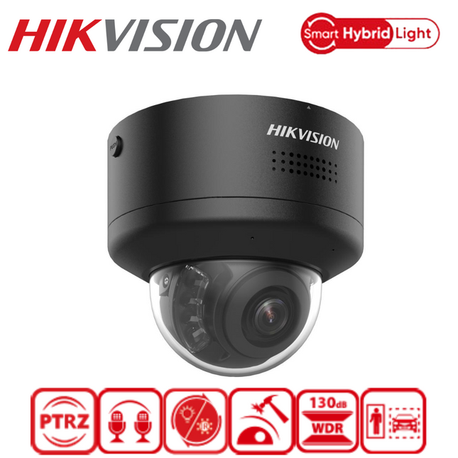 8MP Hikvision DS-2CD2787G2H-LIPTRZS2U/SL/B(2.8-12mm) Black ColorVu Smart Hybrid Light Motorized PTRZ