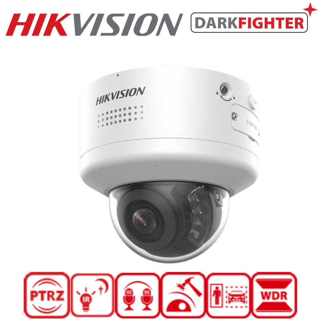 8MP Hikvision DS-2CD2786G2H-IPTRZS2U/SL(2.8-12mm) AcuSense PTRZ Varifocal Dome IP Camera