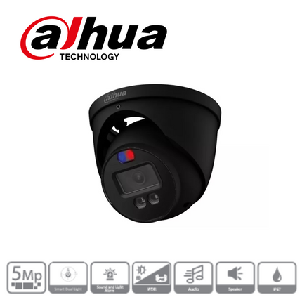 Dahua DH-HAC-ME1509HP-A-PV 5MP HDCVI TiOC Eyeball Camera (Full Colour) | Black