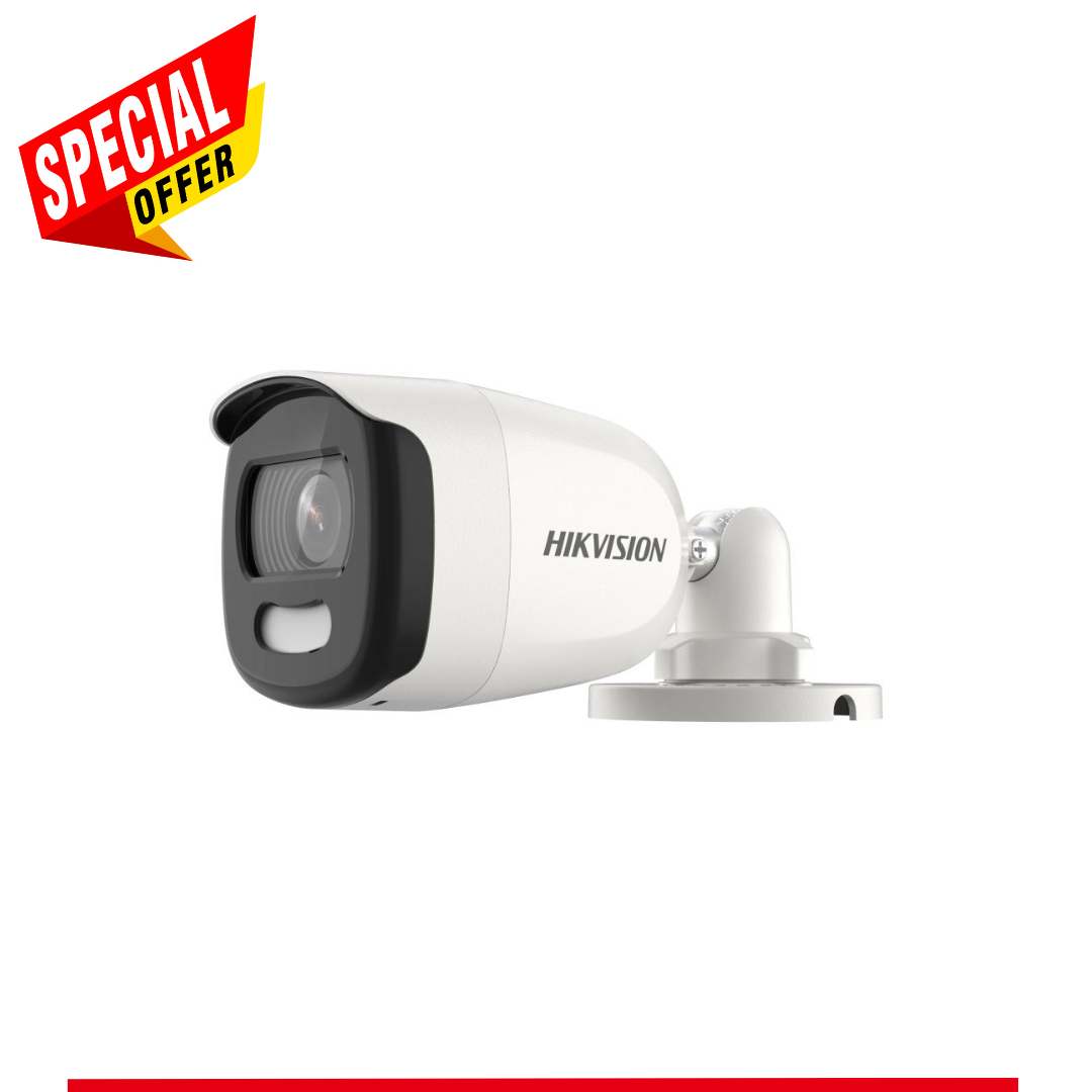 5MP Hikvision DS-2CE10HFT-F(3.6MM) ColorVu bullet 20M White Light IP67 (Offer)