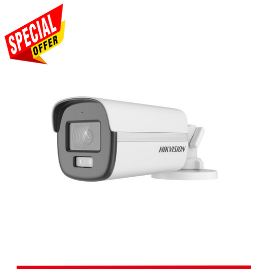 Hikvision DS-2CE12KF0T-LFS 3K TVI AoC ColorVu + IR Hybrid Dual-light Fixed Bullet Camera + Mic