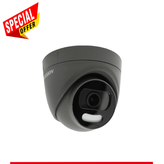 5MP DS-2CE72HFT-F28/Grey ColorVu Fixed Lens Turret Camera, 20m White Light (Offer)