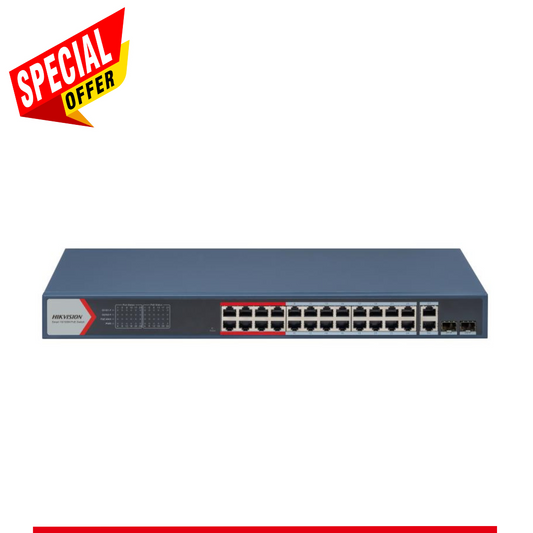 24-port DS-3E1326P-EI Hikvision 100Mbps smart managed PoE switch (Offer)