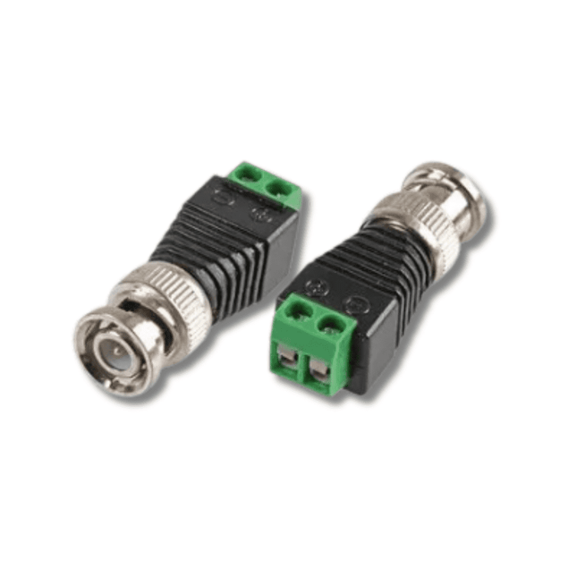 BNC Plug with 2x Screw Terminals