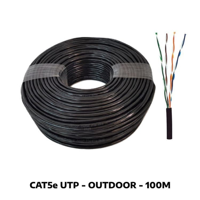 External CAT5e Outdoor FULL COPPER Ethernet Network Cable Reel UTP 100m