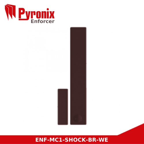 Pyronix Enforcer MC1SHOCKBRWE Wireless Shock with Contact Brown (ENFMC1SHOCKBRWE)