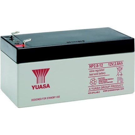 Yuasa NP2.8-12 Industrial NP Series, 12V 2.8Ah Valve Regulated Lead–Acid Battery